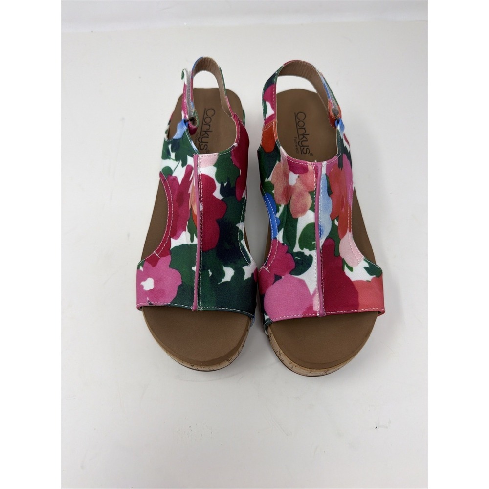 Corkys Footwear Women's Volta Ii Wedge Flowers Size 9